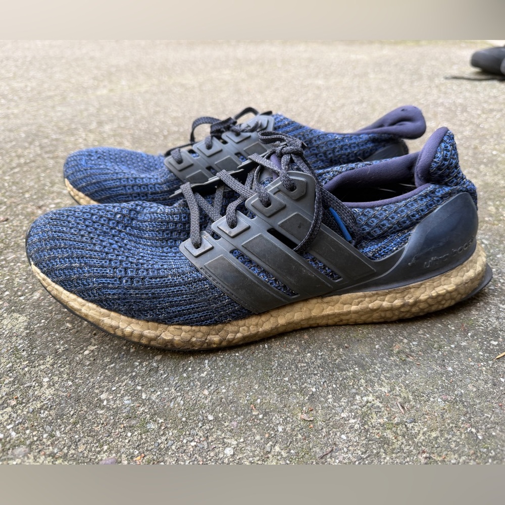 Adidas Navy and Black Athletic Sneakers